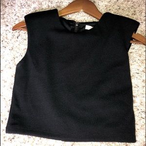 Elegant Black Crop Top
